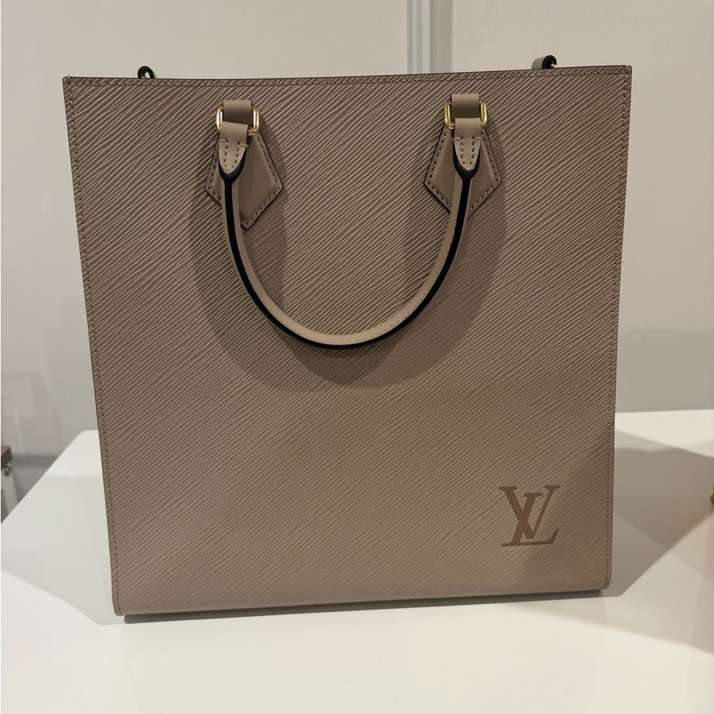 Louis Vuitton Epi Sac Plat PM Galet Grey tote bag